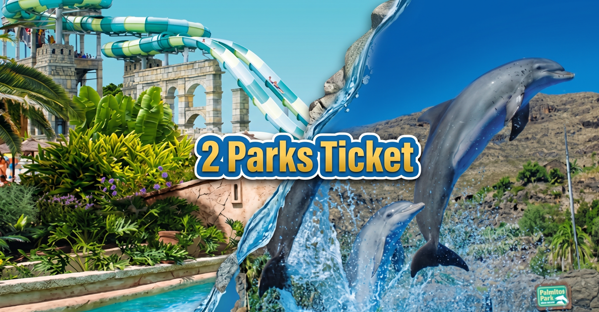 2 Parks Tickets: Palmitos Park y Aqualand Maspalomas